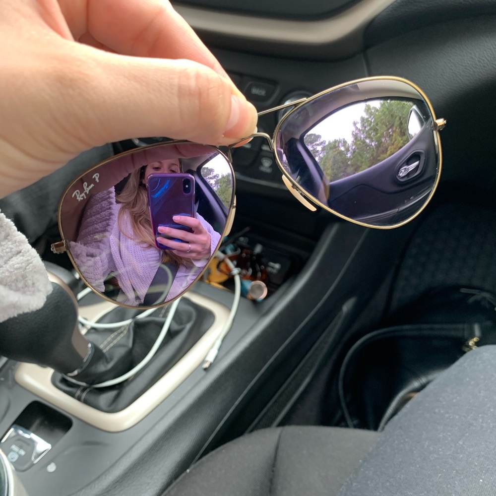 Purple Ray Ban Aviators
